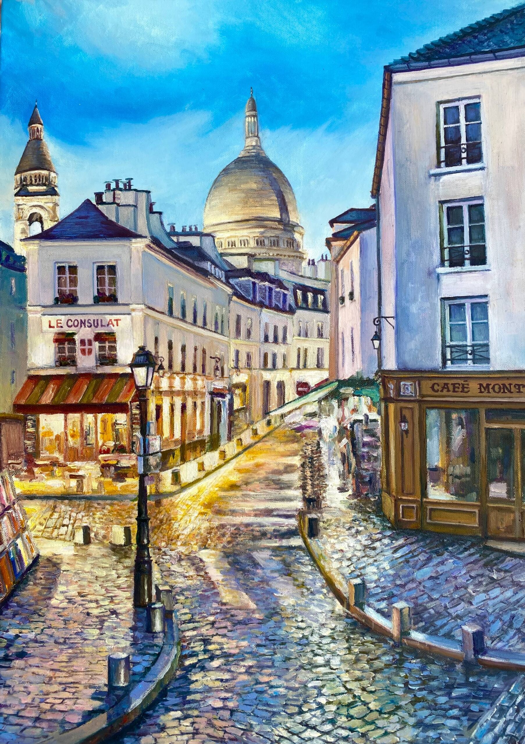 Montmartre - oil painting by Balla Elena